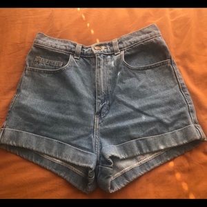 High waist shorts